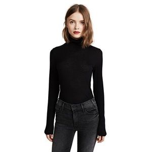 Club Monaco Black Julie Turtleneck Long Sleeve